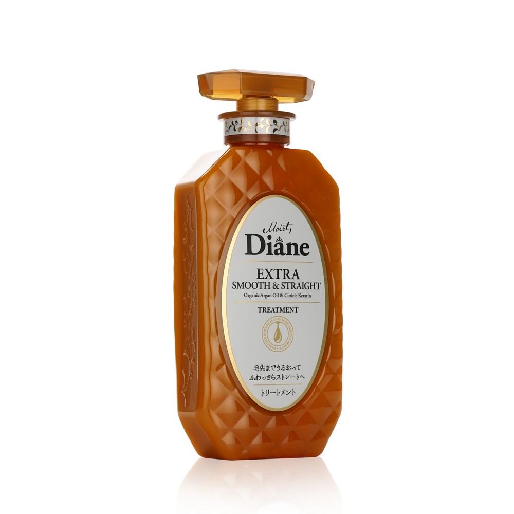 Кератиновый бальзам - маска для волос Moist Diane Perfect Beauty " Extra Smooth & Straight " 450мл. Фото 2.