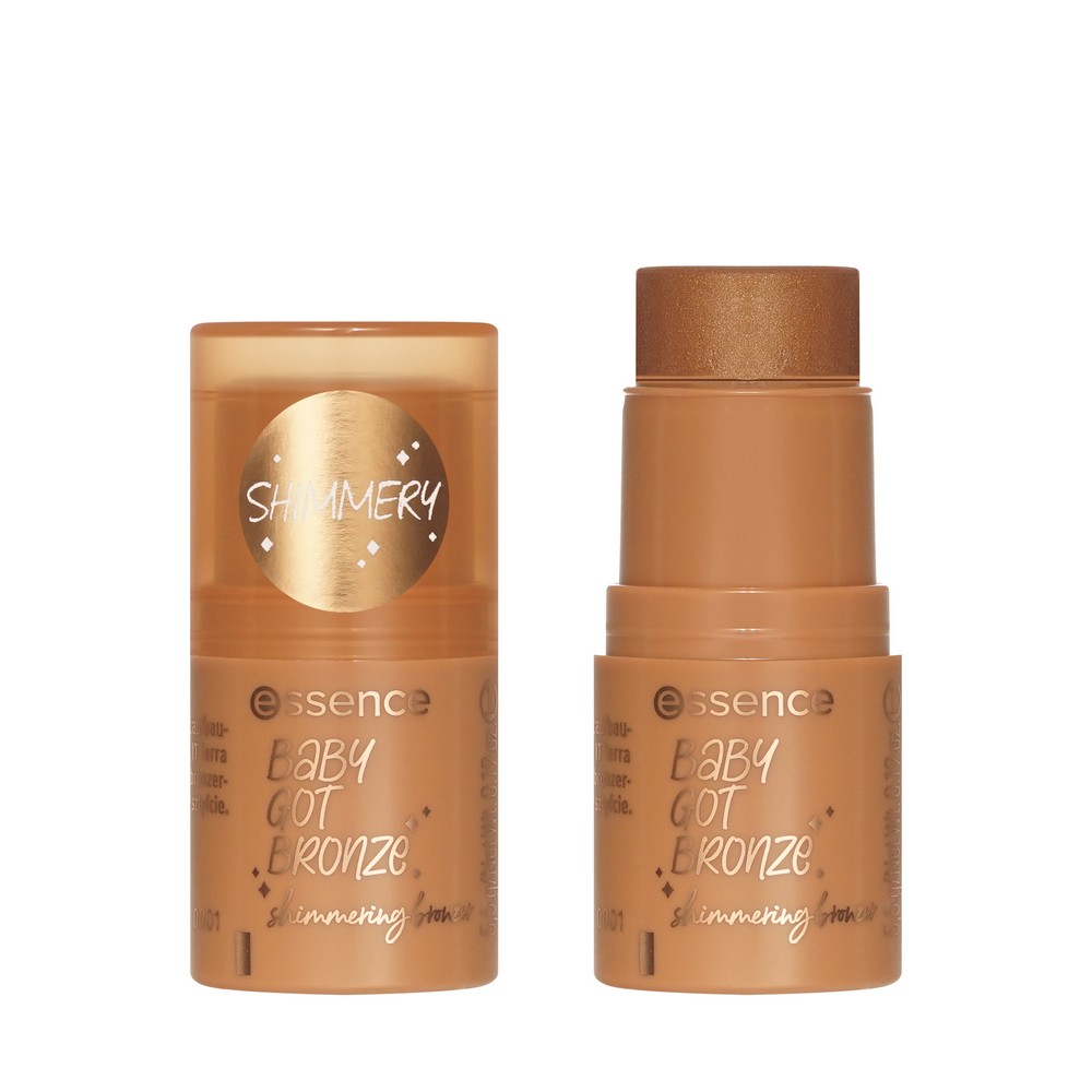 Бронзер для лица в стике Essence Baby got bronze shimmering bronzer 10 5,5г. Фото 1.
