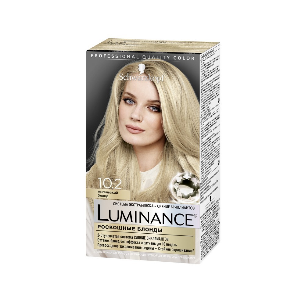 Стойкая краска для волос Luminance 10.2 Ангельский блонд. Фото 1.