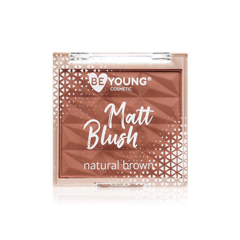 Румяна для лица BeYoung Matt Blush Natural brown 6,5г. Фото 1.