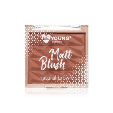 Румяна для лица BeYoung Matt Blush Natural brown 6,5г.