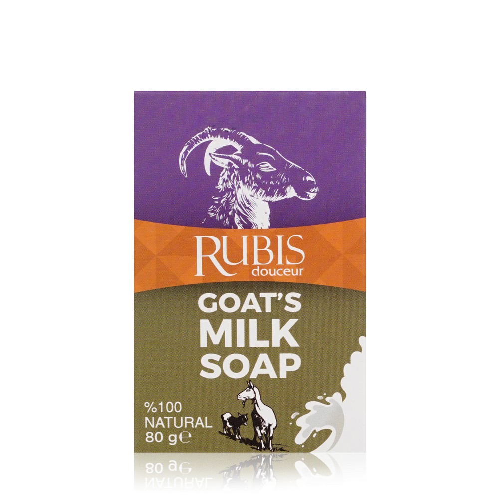 Мыло туалетное Rubis " Goat's Milk Soap " 80г. Фото 1.