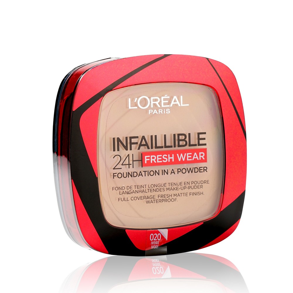 Пудра для лица L'Oreal Paris Infaillible 24H Fresh Wear 20 Ivory 9г. Фото 1.