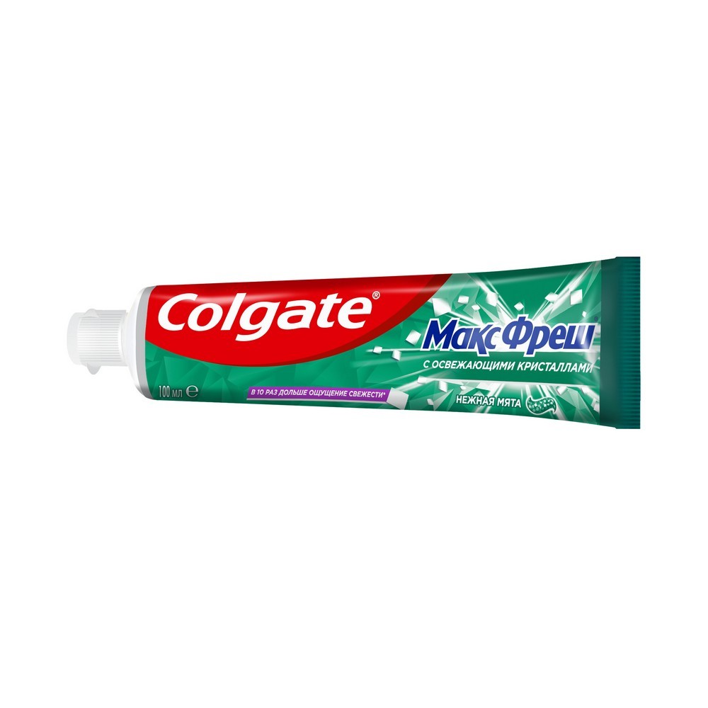 Зубная паста Colgate Макс Фреш " Нежная мята " с освежающими кристаллами 100мл. Фото 2.