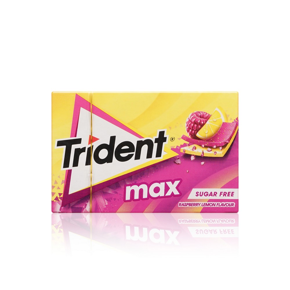 Жевательная резинка Trident Max " Малина и лимон " 23г. Фото 1.