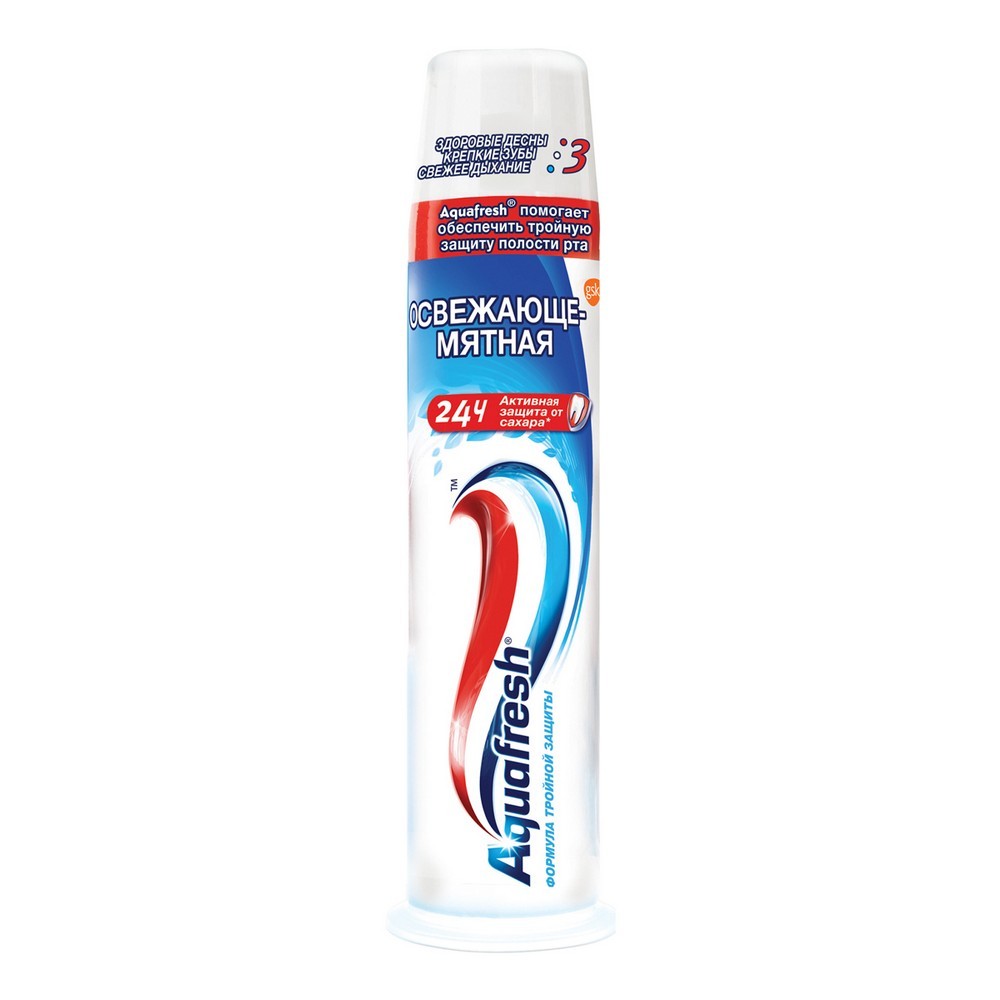 Зубная паста Aquafresh " освежающе-мятная " 100мл. Фото 1.