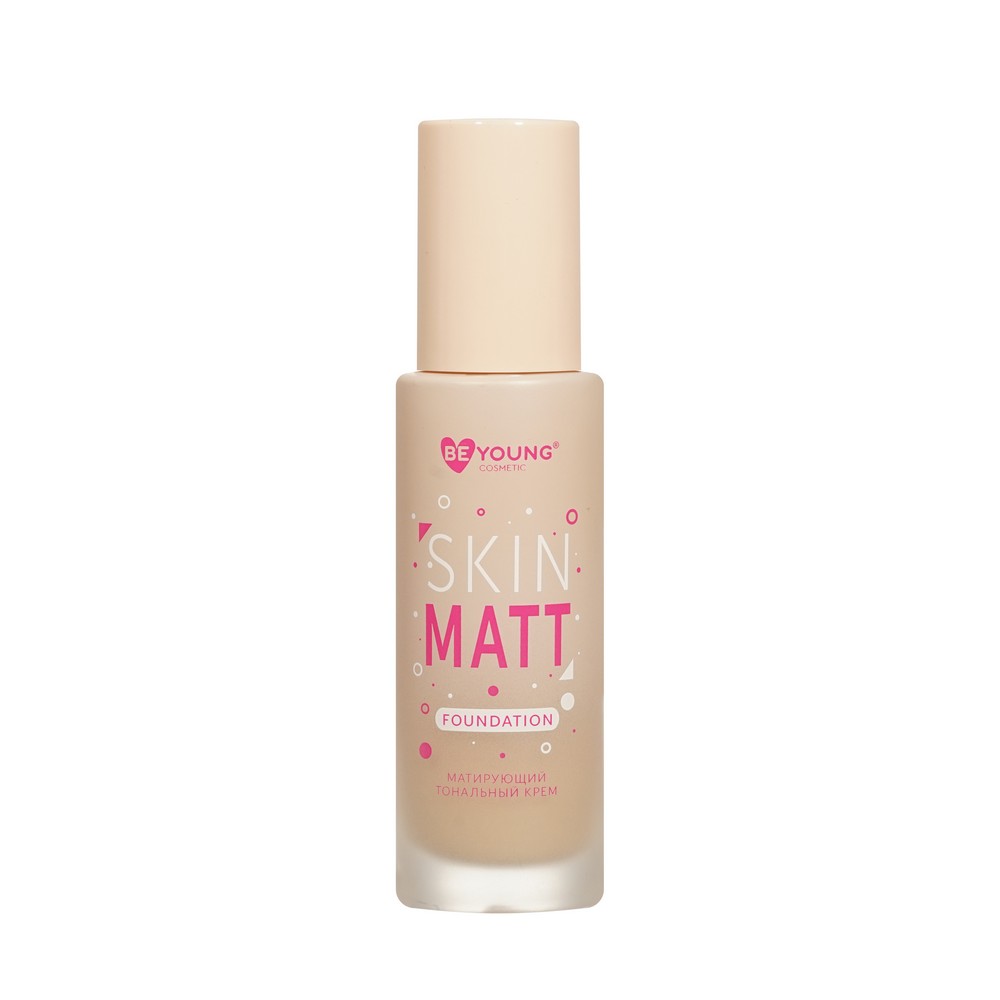 Матирующий тональный крем для лица BeYoung Skin Matt 02 25мл. Фото 1.