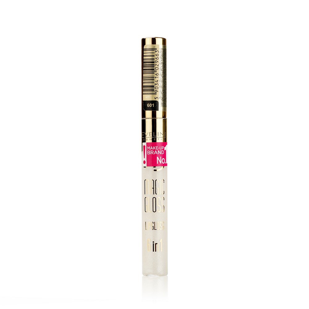 Блеск для губ Eveline BB MAGIC GLOSS LIPGLOSS 6 W 1 601 9мл. Фото 1.