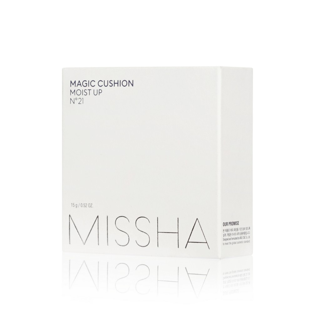 Тональный Кушон для лица Missha Magic Cushion Moist Up с увлажняющим эффектом 21 15г. Фото 3.