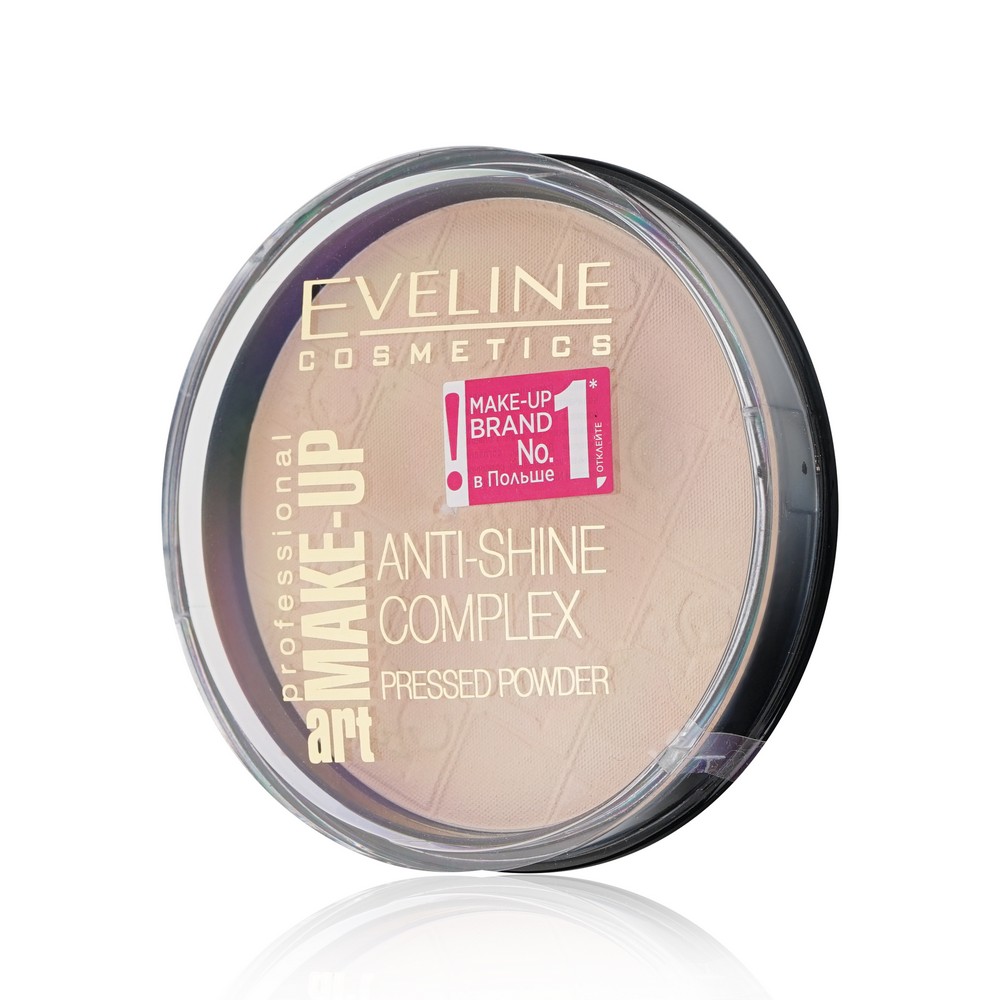 Пудра для лица Eveline Anti-Shine Complex Pressed Powder 35 , Golden beige , 14г. Фото 2.