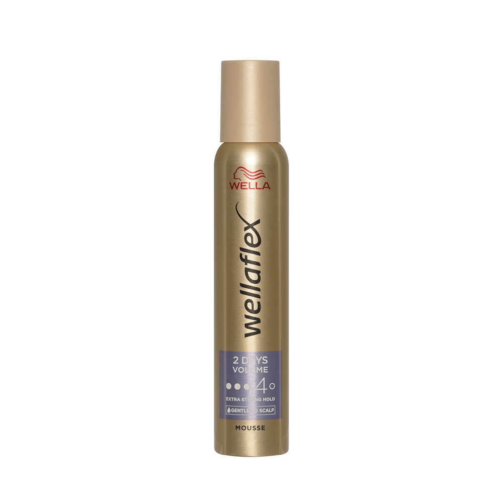 Мусс для волос Wella Wellaflex 2 Days Volume 4 200мл. Фото 1.