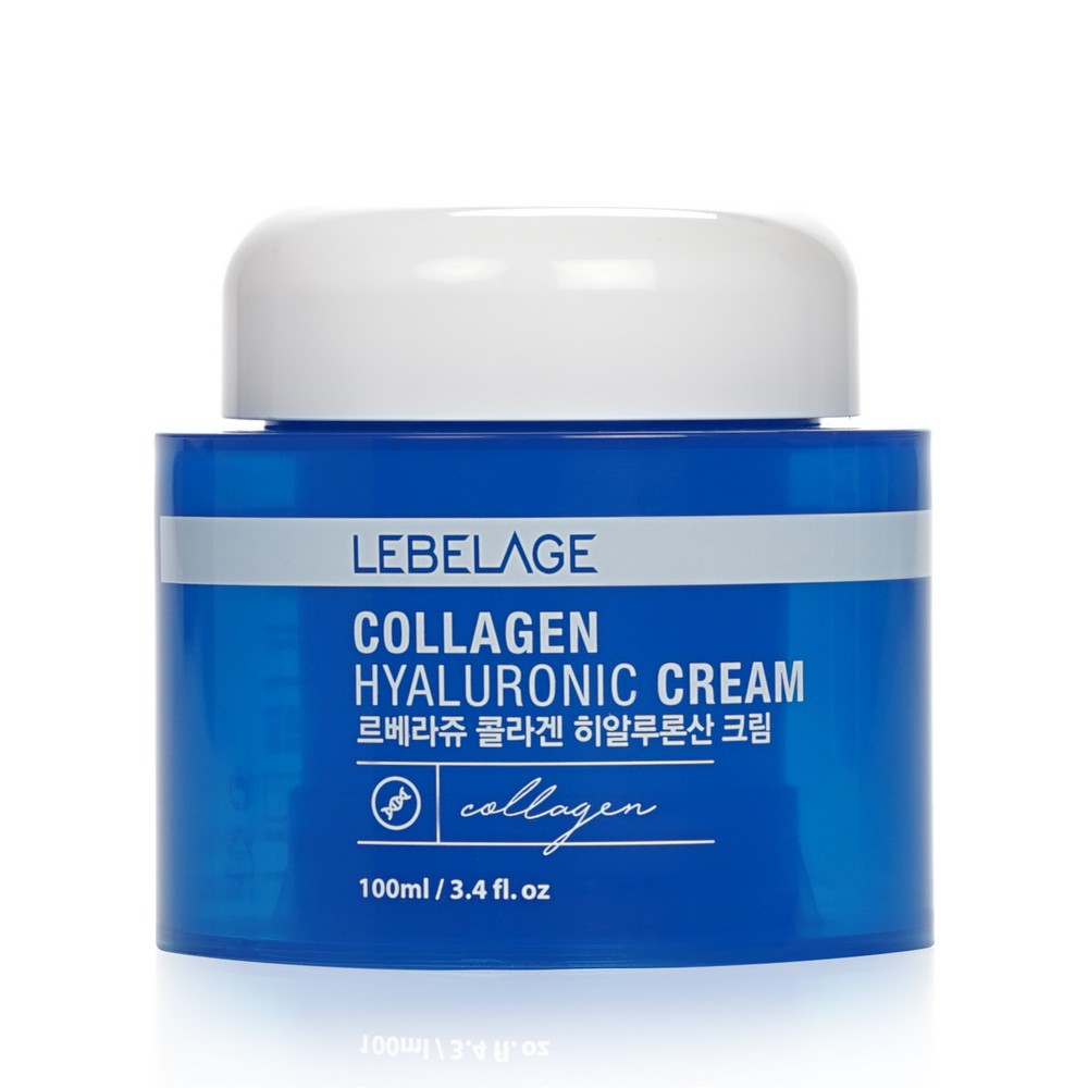 Увлажняющий крем для лица Lebelage " Collagen Hyaluronic Cream " с коллагеном 100мл. Фото 2.