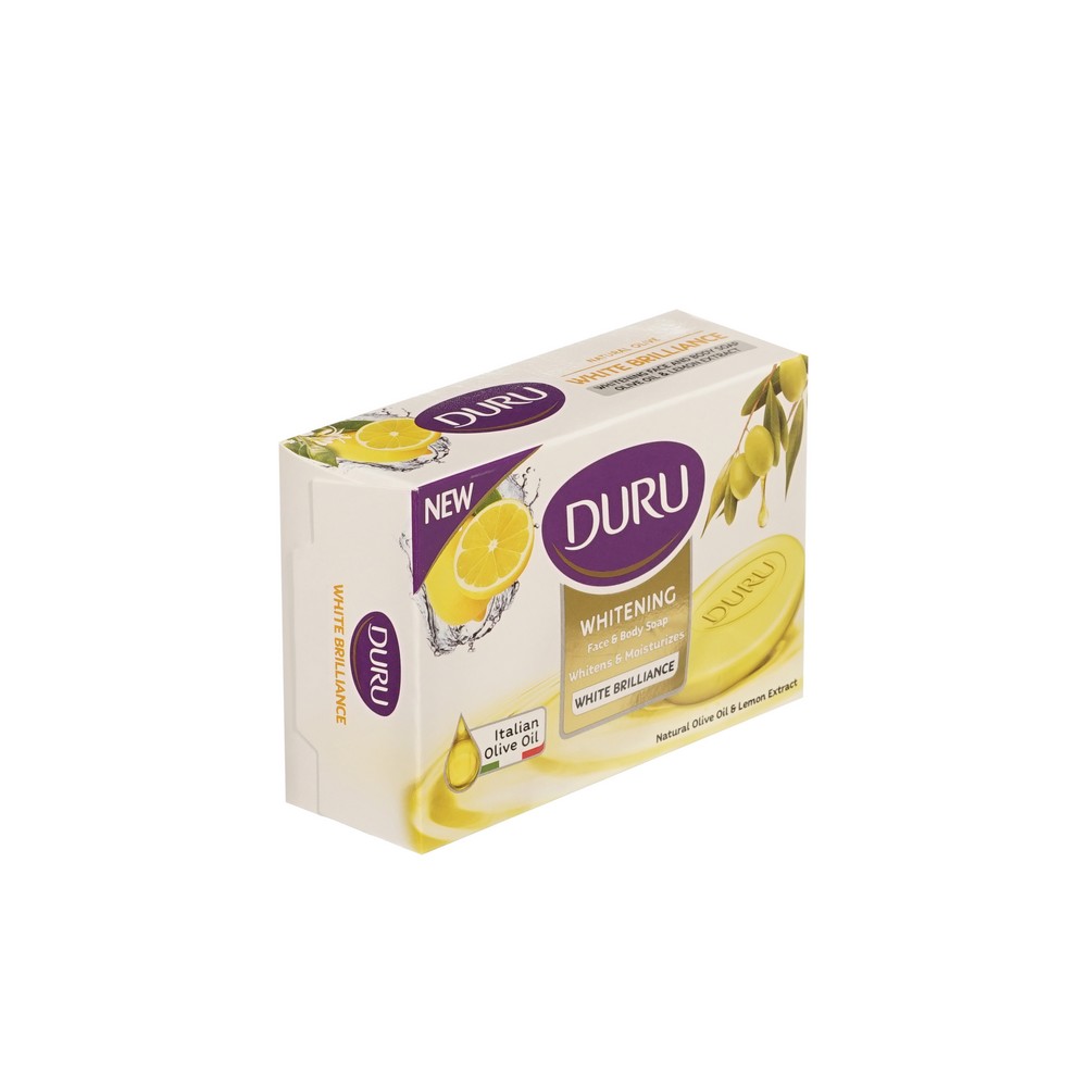 Мыло туалетное для лица и тела Duru Natural Olive White Brilliance 140г. Фото 2.