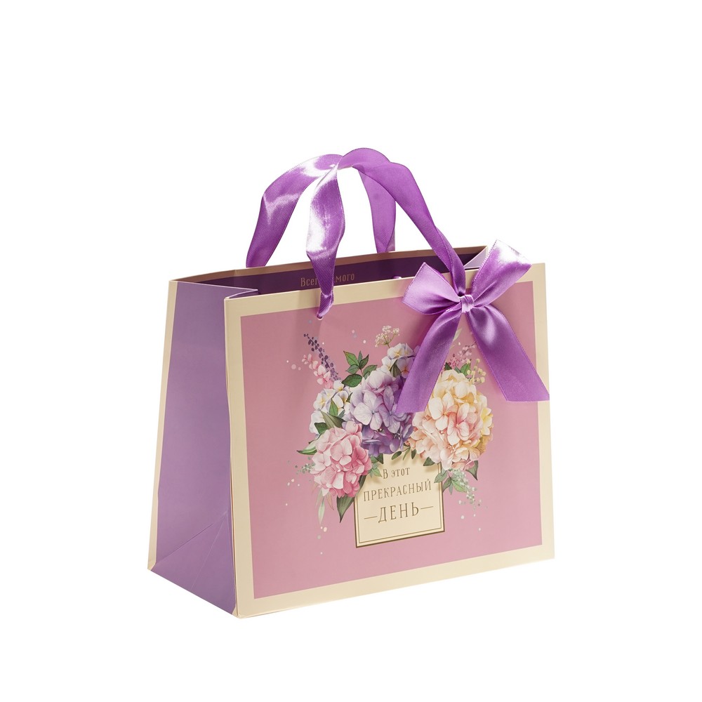 Пакет бумажный Арт Дизайн Делюкс 23*19см в ассортименте. Фото 2.