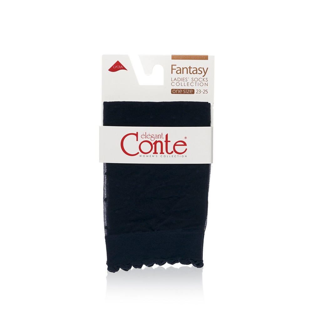 Женские капроновые носки Conte Fantasy , горох , marino , р.23-25. Фото 1.