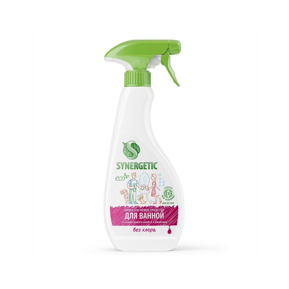 Средство для удаления известкового налета и ржавчины для сантехники Synergetic биоразлагаемое 500мл. Фото 1.