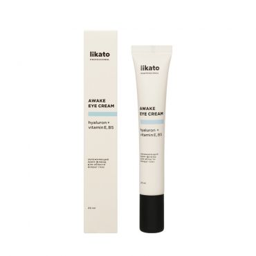 Увлажняющий крем - флюид для кожи вокруг глаз Likato Professional Awake Eye Cream hyaluron + vitamin E, B5 20мл.