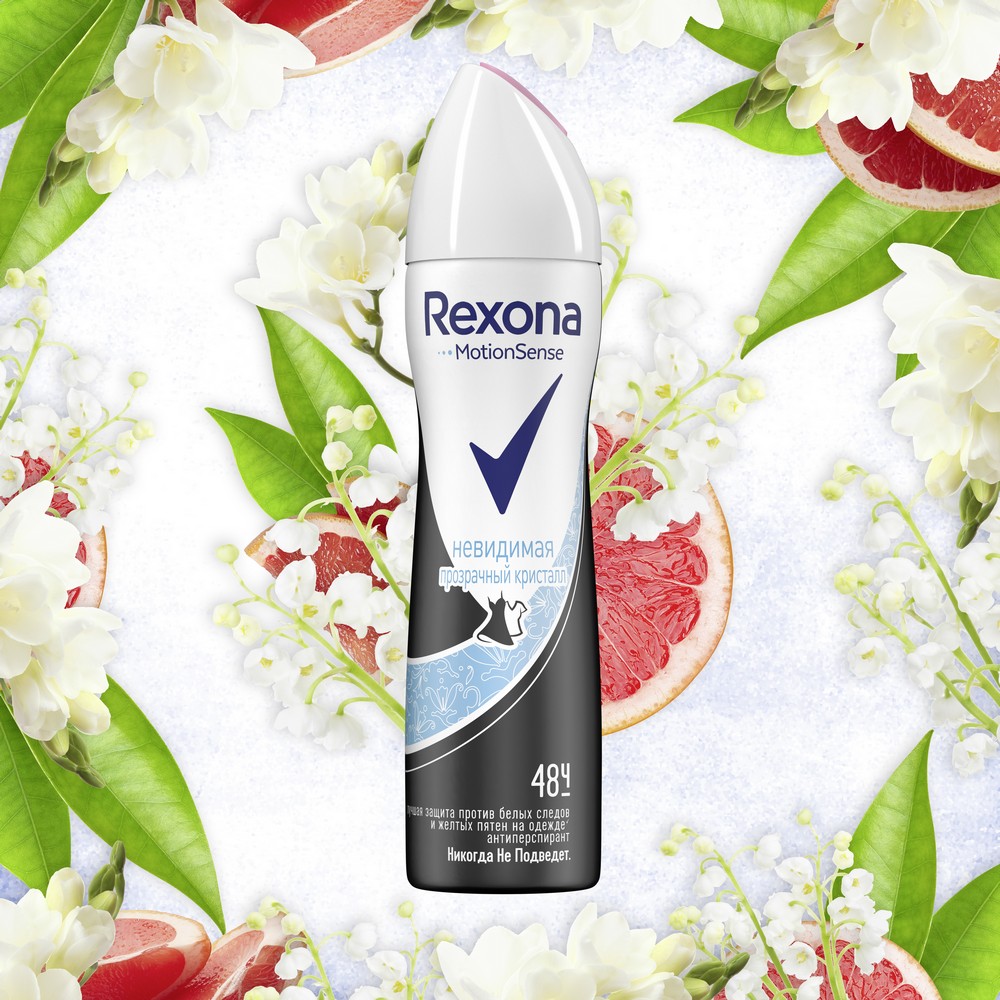 Женский дезодорант - антиперспирант Rexona Невидимая на черном и белом " Прозрачный кристалл " 150мл Вид№5