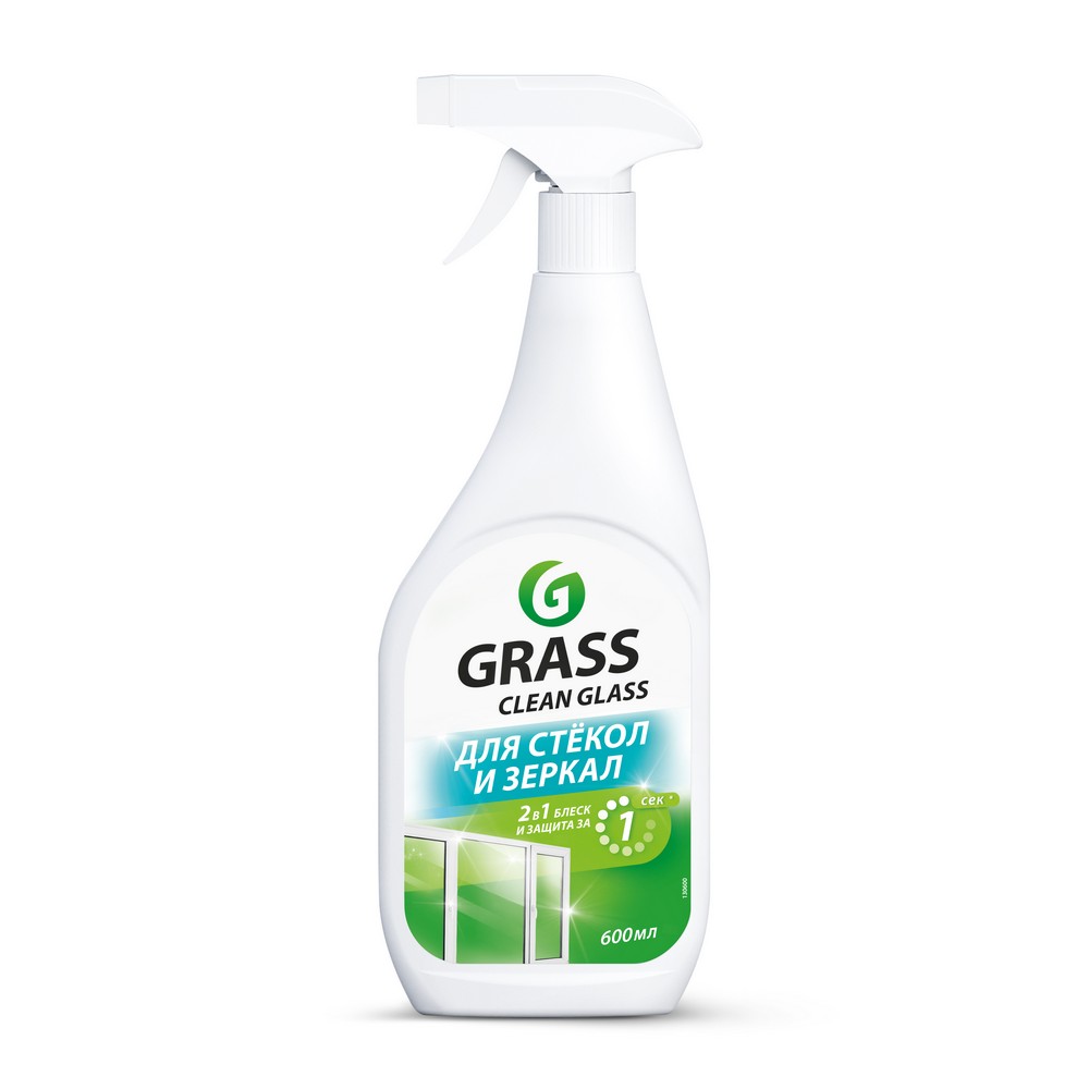 Средство для мытья стекол , окон , пластика и зеркал Grass Clean Glass 600мл. Фото 1.