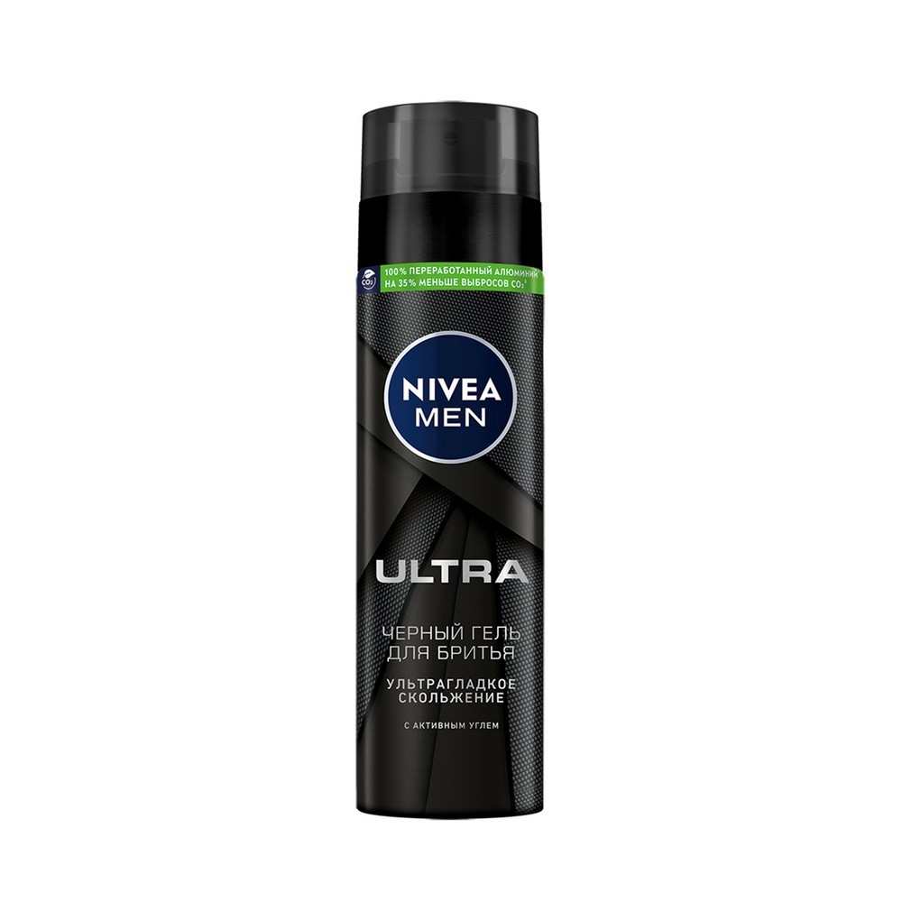 Черный гель для бритья NIVEA 