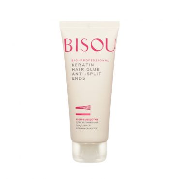 Клей - сыворотка для секущихся кончиков волос Bisou Bio-professional " Keratin hair glue anti-split ends " 100мл.