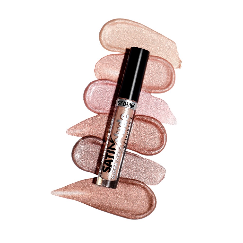 Жидкие тени для век Luxvisage Satin Nude super stay 203 Powder Rose 3,5мл. Фото 7.