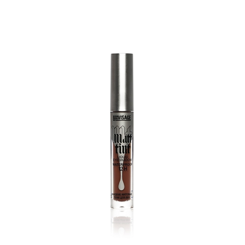 Жидкие матовые тени для век Luxvisage Matt tint 12h 110 Dark Chocolate 3г. Фото 1.