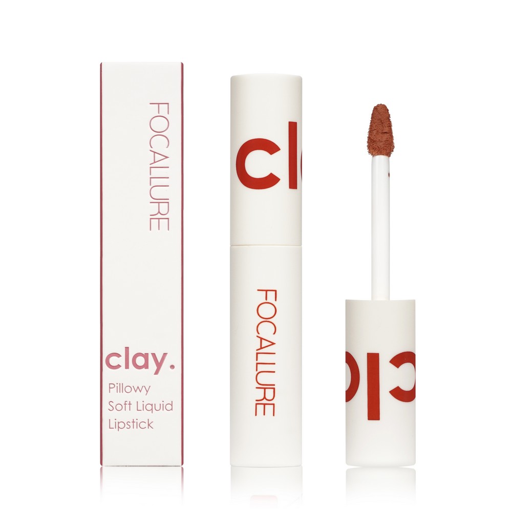 Суперстойкая жидкая помада для губ Focallure Clay Pillowy Soft Liquid Lipstick 003 2г. Фото 1.