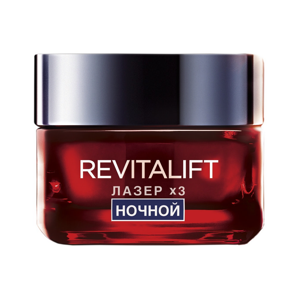 Ночной крем - маска L'Oreal Paris Revitalift Лазер х3 регенерирующий для лица 50мл. Фото 2.