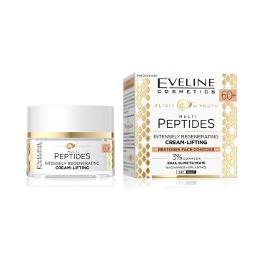 Интенсивно регенерирующий крем - лифтинг для лица Eveline Multi Peptides 60+ 50мл.