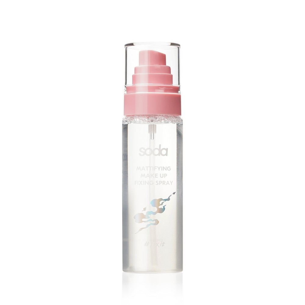Матирующий фиксатор для лица Soda Matte Make Up Fixing Spray #fixit 100мл. Фото 2.