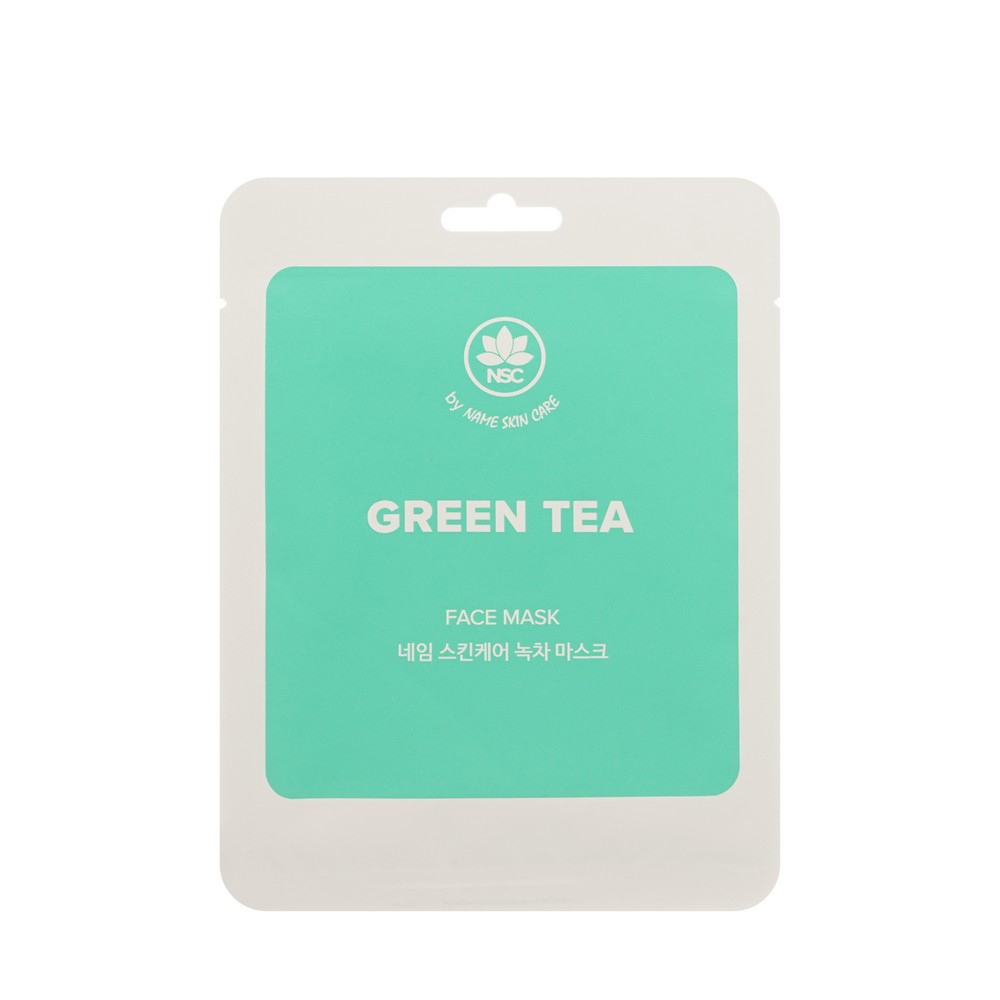 Маска для лица с зеленым чаем NSC Green Tea 22г. Фото 1.