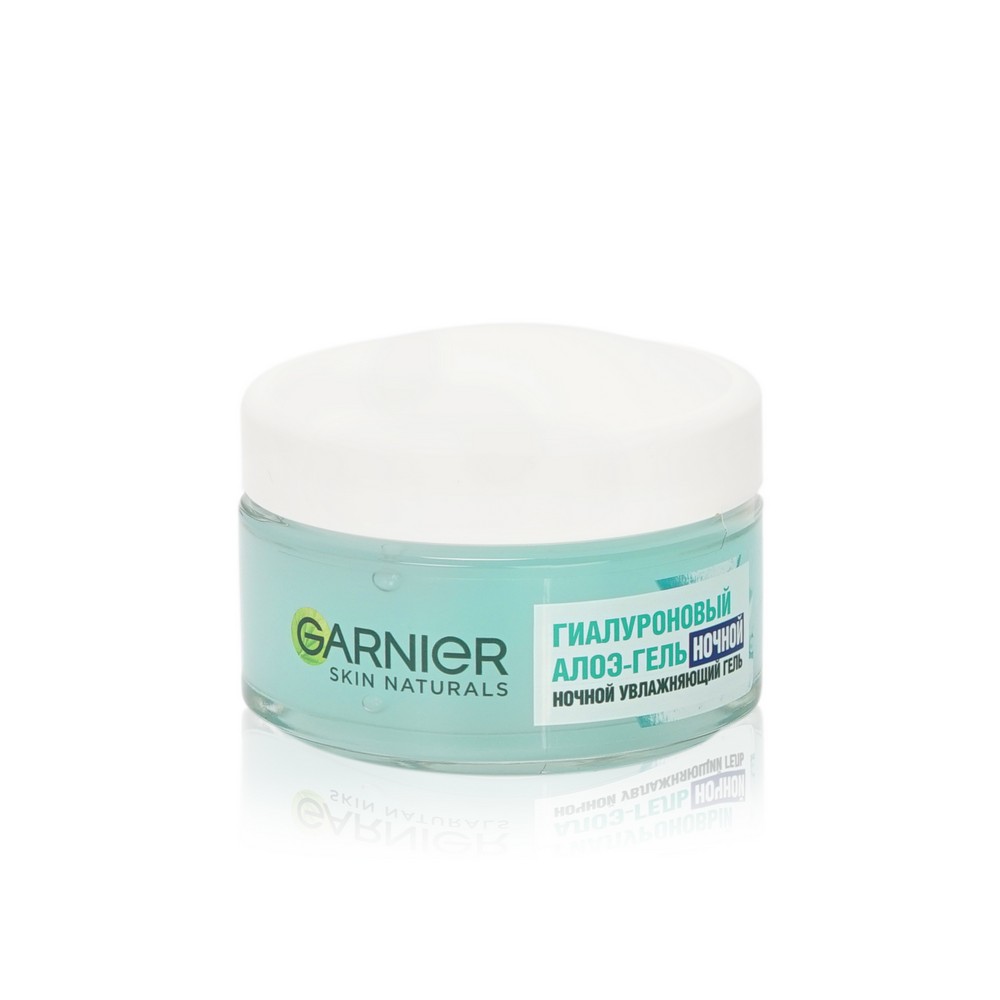 Ночной гиалуроновый алоэ - гель для лица Garnier Skin Naturals 50мл. Фото 2.