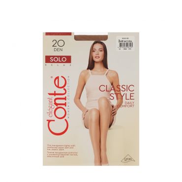 Женские колготки Conte Solo 20den Natural 3 размер.