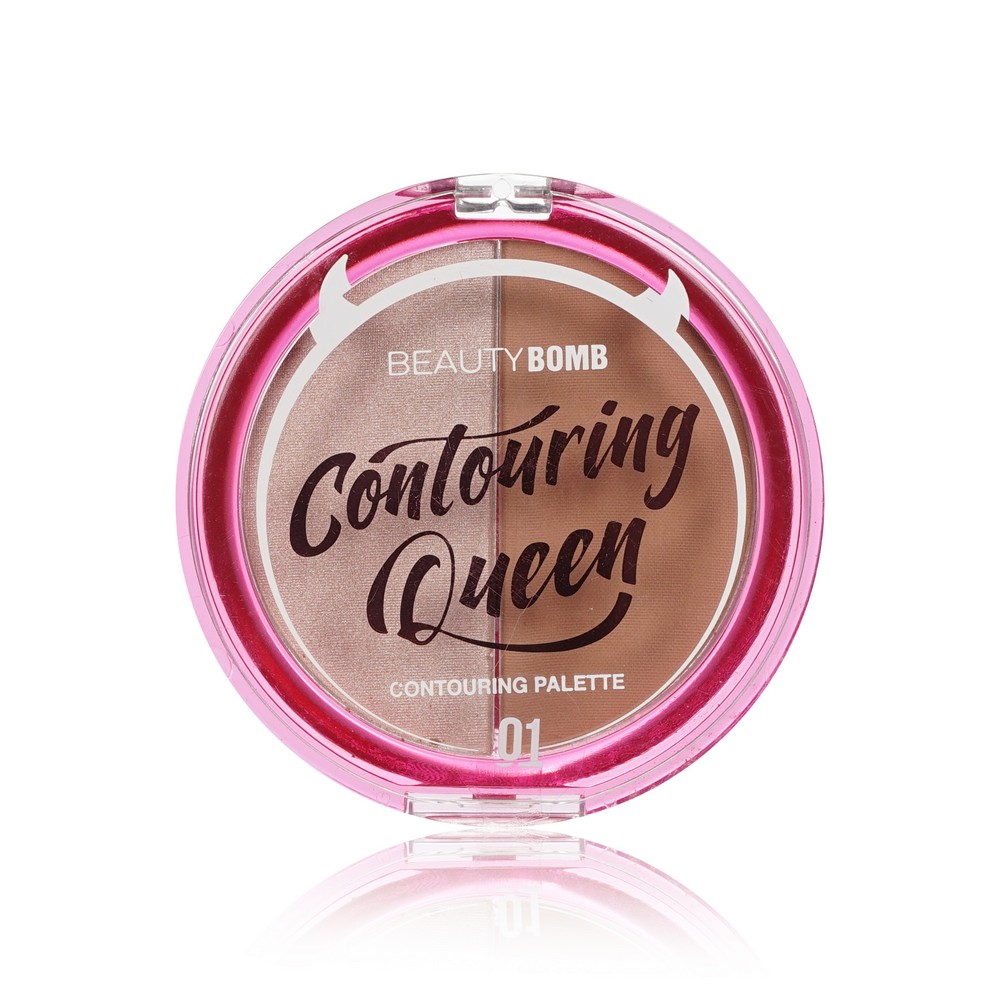 Палетка для контуринга лица Beauty Bomb Countouring Queen 01 8г. Фото 1.