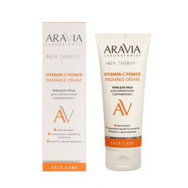 Крем для сияния кожи с витамином C Aravia Laboratories Skin Therapy Vitamin-C Power Radiance cream 50мл.
