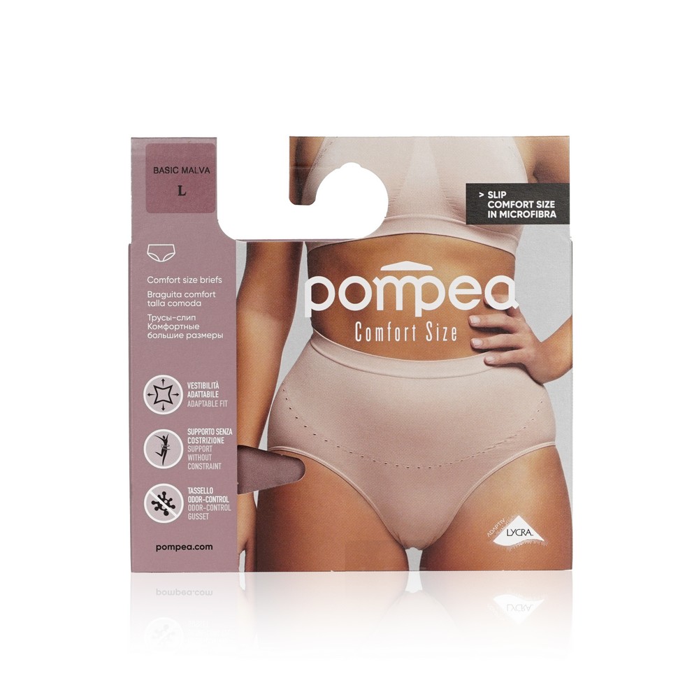 Женские трусы Pompea Slip Comfort Size Malva L. Фото 1.