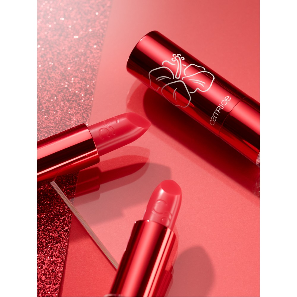 Бальзам для губ , меняющий оттенок Catrice Wild Hibiscus Glow lip balm 010 3,5г. Фото 5.