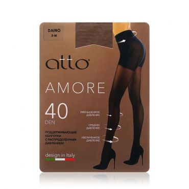 Женские поддерживающие колготки Atto Amore 40den Daino 3 размер.