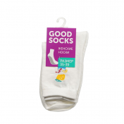 Женские носки Good Socks Лимон/Лимонад Белый р.35-39.