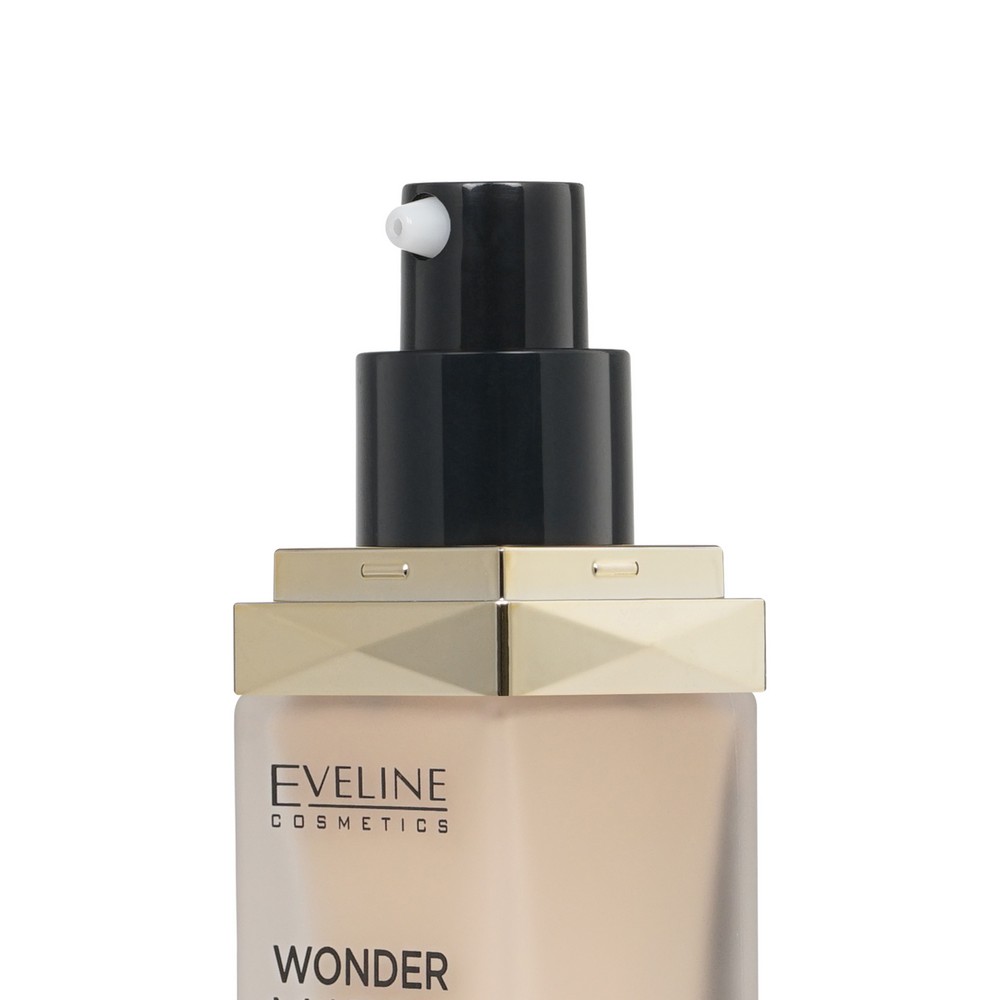 Тональный крем для лица Eveline Wonder Wear 25 Light beige 30мл. Фото 5.