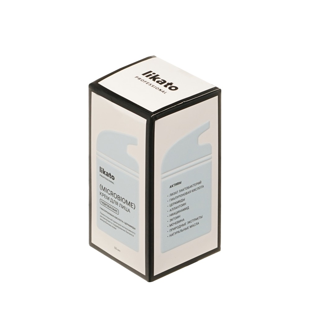 Ламеллярный крем для интенсивного увлажнения Likato Professional Microbiome гидробаланс 50мл. Фото 2.