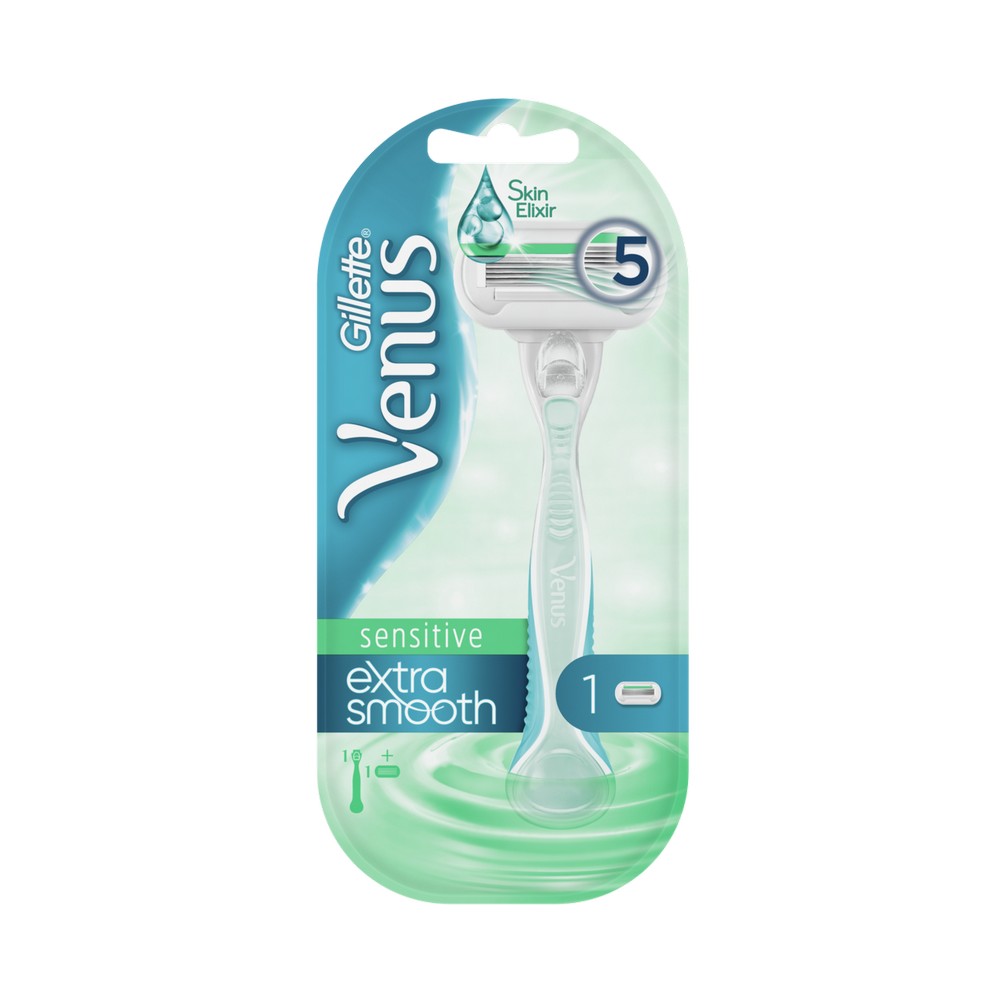 Женский станок Venus Proskin Sensitive для бритья для чувствительной кожи + сменная кассета 1шт. Фото 1.