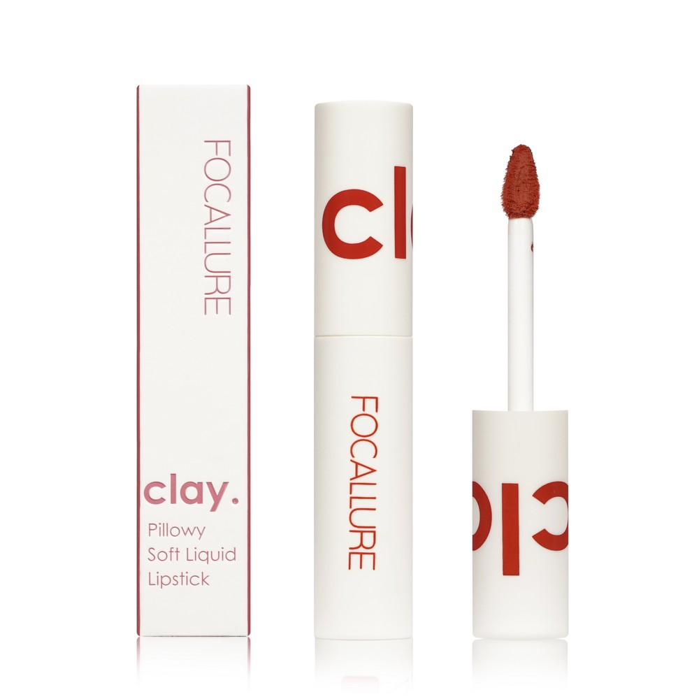 Суперстойкая жидкая помада для губ Focallure Clay Pillowy Soft Liquid Lipstick 105 2г. Фото 1.