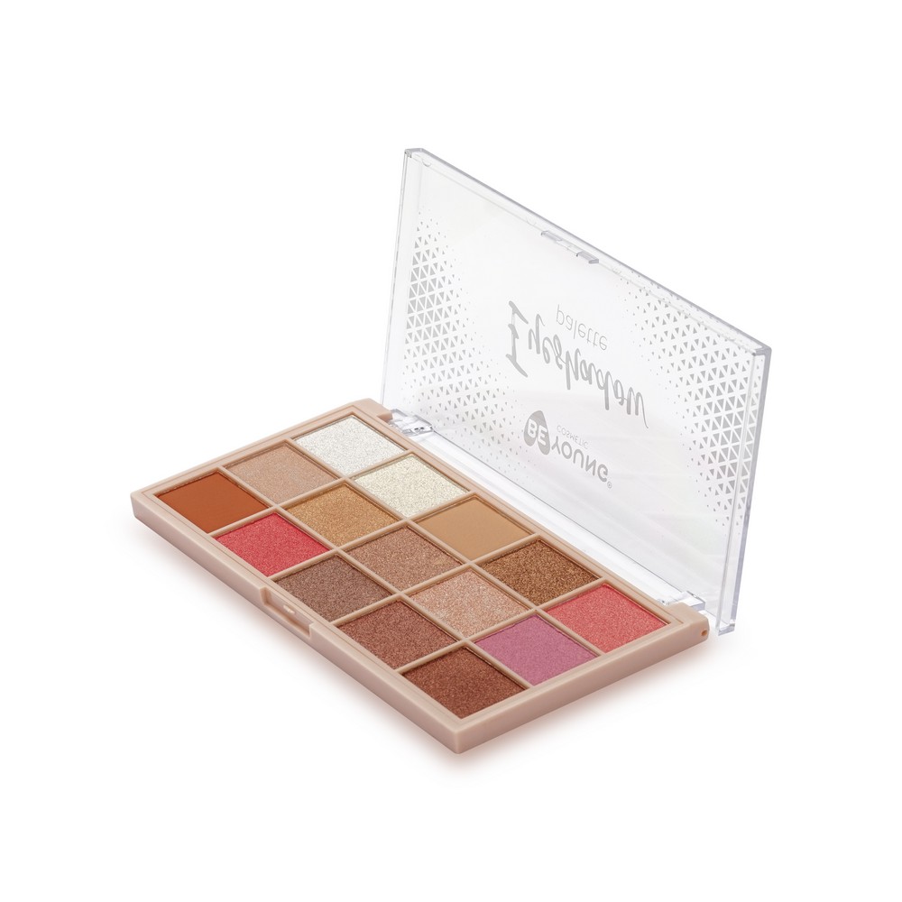 Палетка теней для век BeYoung Eyeshadow palette 01 15 оттенков 23г. Фото 3.