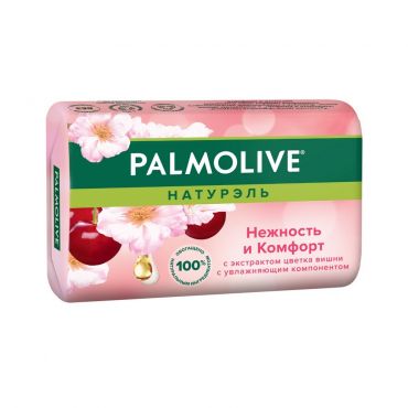 Туалетное мыло Palmolive Натурэль " Нежность и комфорт " с экстрактом цветка вишни 90г.