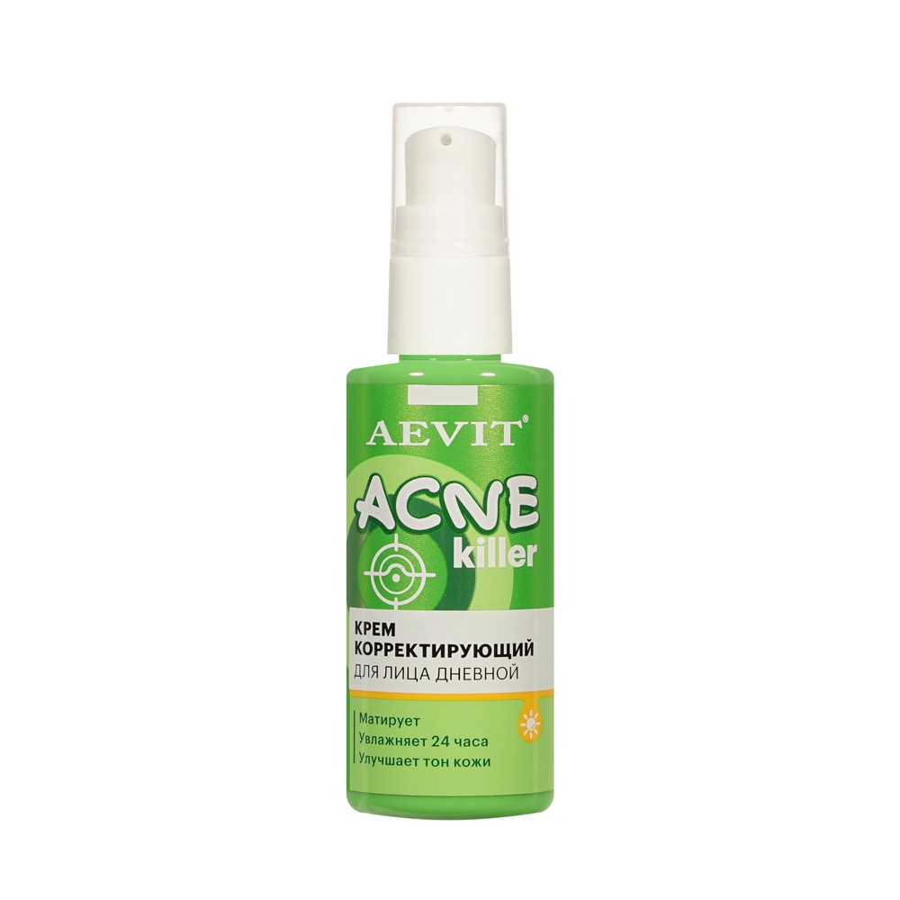 Дневной корректирующий крем для лица AEVIT by Librederm Acnekiller 50мл. Фото 5.