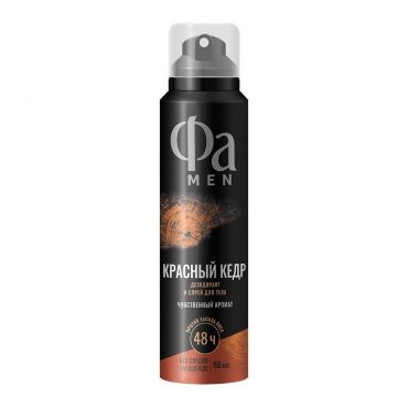 Мужской дезодорант Фа Men " Красный кедр " 150мл.