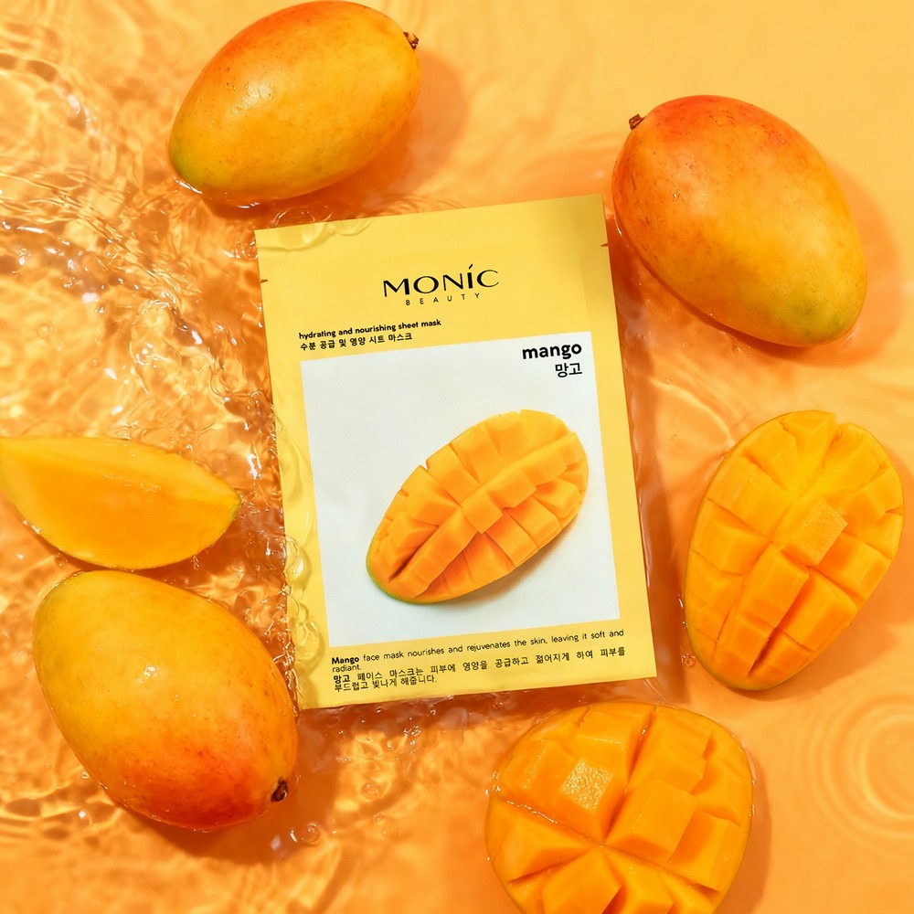 Тканевая маска для лица Monic Beauty Mango 24мл. Фото 2.
