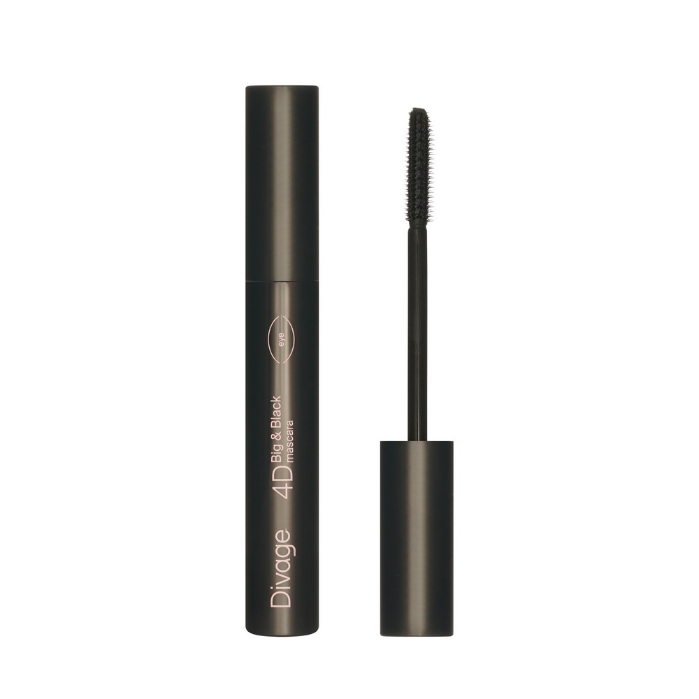 Тушь для ресниц Divage 4D Big & Black mascara Черная 9мл. Фото 1.